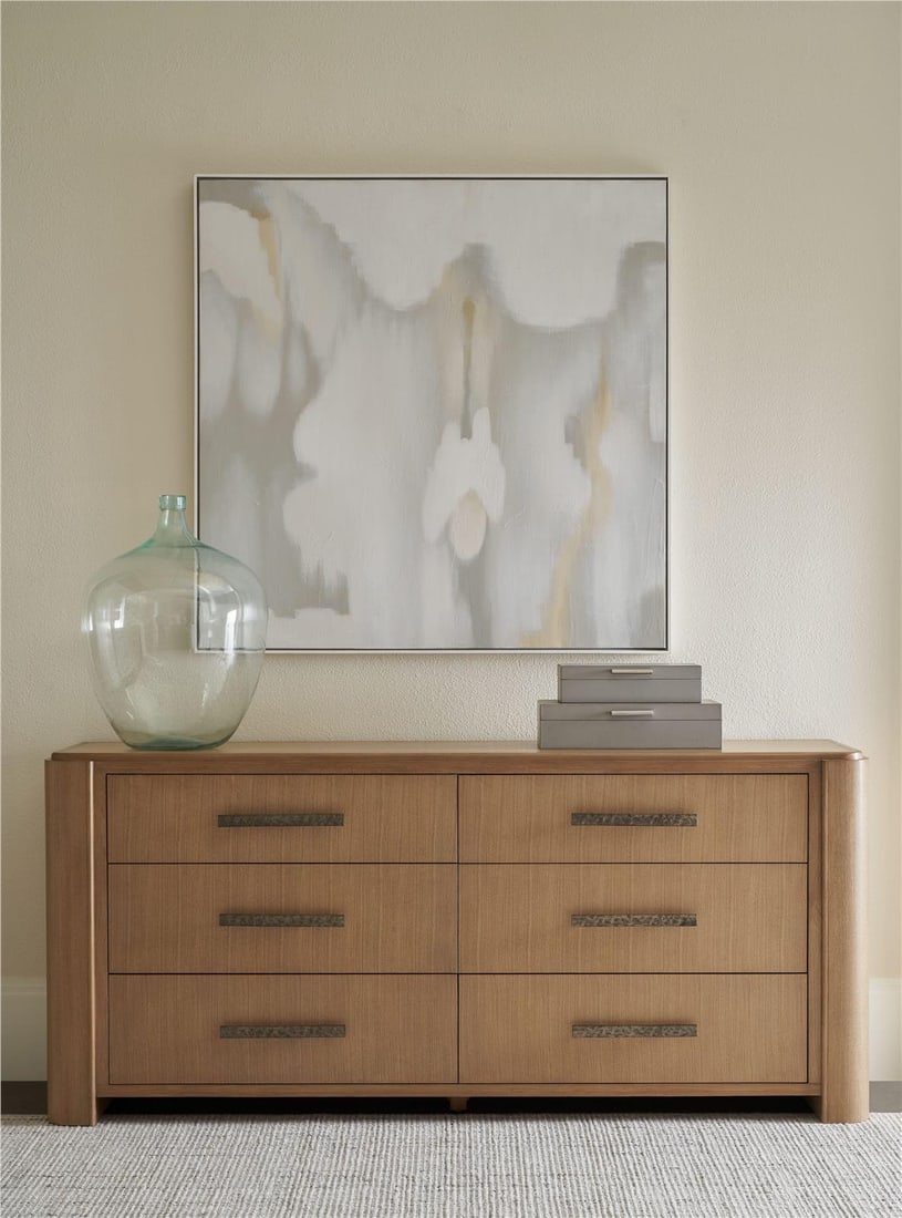 Theodore Alexander Essence Collection Rectangular Dresser 36H 80W 19D: Theodore Alexander Essence Collection Rectangular Dresser 36H 80W 19D Elevate your space with the Theodore Alexander Essence Collection Dresser, a stunning blend of style and functionality. This piece