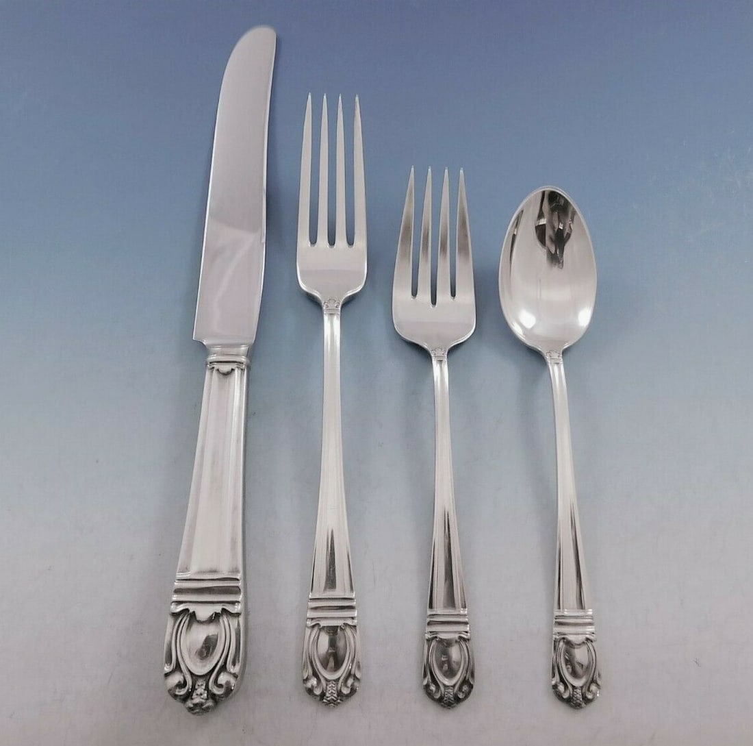 Sonja International Sterling Silver Flatware Set 52 Pieces for 12 with Bonus Storage Chest: Sonja International Sterling Silver Flatware Set 52 Pieces for 12 with Bonus Storage Chest Enhance your dining experience with this exquisite Sonja by International Sterling Silver Flatware Set. Craft