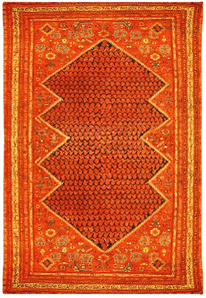 6'7 x 13'3 Antique Persian Handcrafted Gallery Rug: 6'7 x 13'3 Antique Persian Handcrafted Gallery Rug Free continental US Shipping Enhance your living space with this stunning 6' x 13' Antique Persian Gallery Rug, handcrafted by skilled Persian artisa