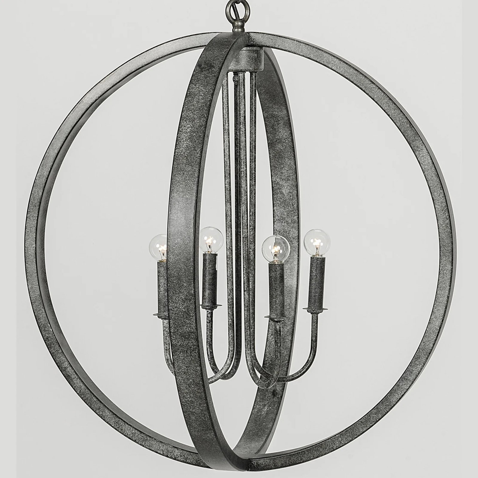 Noir Abel Industrial Pendant Light Steel 4 Bulb Hardwired: Noir Abel Industrial Pendant Light Steel 4 Bulb Hardwired Illuminate your space with this Traditional Rustic Steel Pendant Light, designed in an antique or vintage style. This industrial-style pendant