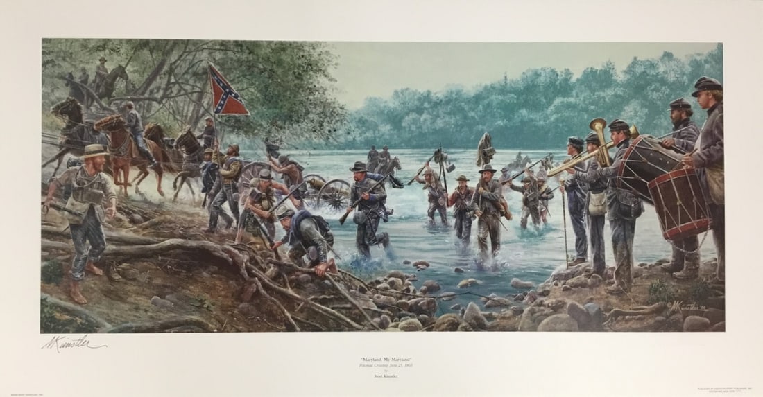 Mort Kunstler Maryland My Maryland AP Signed Limited Edition Print (1 of 4)