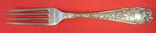 Knowles Aeolian Sterling Silver Dinner Fork 7.5 Inch Monogrammed: Knowles Aeolian Sterling Silver Dinner Fork 7.5 Inch Monogrammed This exquisite dinner fork from the Aeolian pattern by Knowles is crafted from high-quality sterling silver. Measuring 7 1/2 inches, th