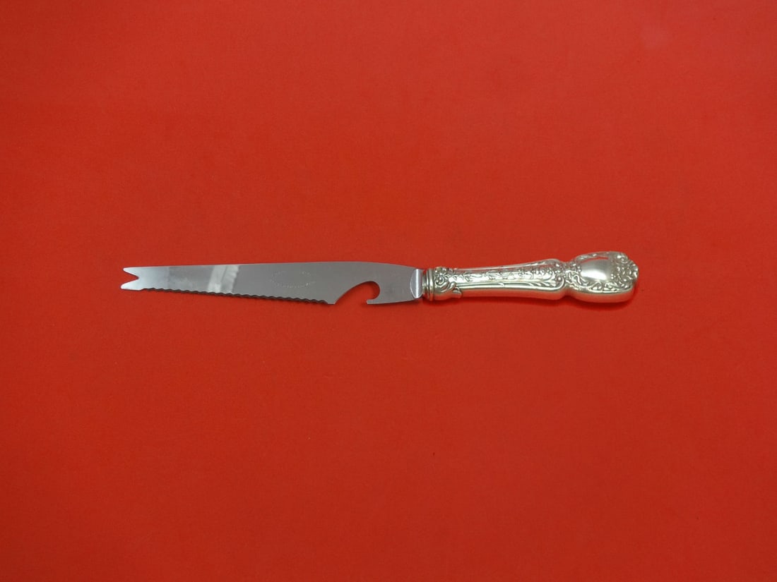 Gorham Florentine Sterling Silver Bar Knife 9 1/8 Inch Custom Made: Gorham Florentine Sterling Silver Bar Knife 9 1/8 Inch Custom Made Introducing the exquisite Florentine by Gorham Sterling Silver Bar Knife, measuring 9 1/8 inches. Crafted from high-quality sterling