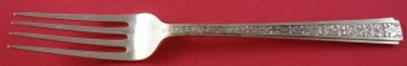 Lunt Chased Classic Sterling Silver Dinner Fork 7.5 Inch Flatware: Lunt Chased Classic Sterling Silver Dinner Fork 7.5 Inch Flatware This exquisite dinner fork is part of the Chased Classic pattern by Lunt, expertly crafted from high-quality sterling silver. Measurin