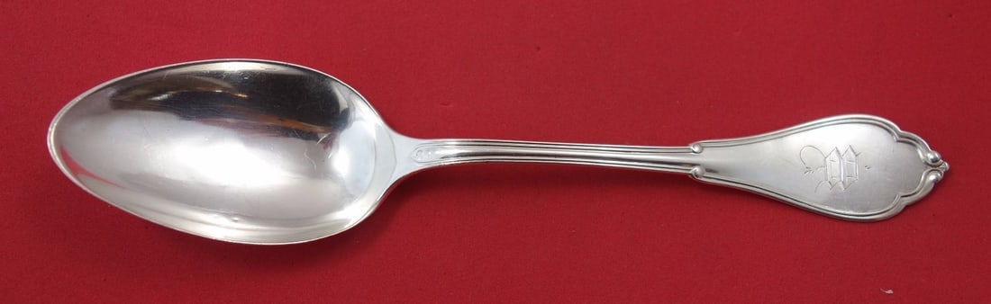Vanderslice Gothic Eureka Sterling Silver Soup Spoon 7 inch: Vanderslice Gothic Eureka Sterling Silver Soup Spoon 7 inch This exquisite Gothic aka Eureka place soup spoon by Vanderslice is a true collector's item. Crafted from sterling silver, this spoon measur
