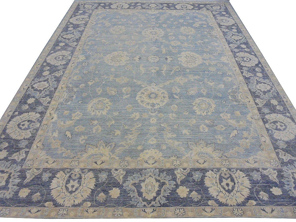 Handcrafted 8.10 x 11.8 Vegetable-Dyed Chobi Peshawar Rug Light Blue: Handcrafted 8.10 x 11.8 Vegetable-Dyed Chobi Peshawar Rug Light Blue Free continental US Shipping Discover the beauty of our Vegetable-Dyed Ziglar Chobi Peshawar Rug, measuring 8.10 x 11.8 feet (106 x
