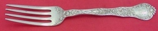 Gorham Meadow Sterling Silver Fork 7 Inches Monogrammed: Gorham Meadow Sterling Silver Fork 7 Inches Monogrammed Introducing the Meadow by Gorham Sterling Silver Regular Fork. This exquisite piece features the elegant Meadow pattern, crafted by Gorham betwe