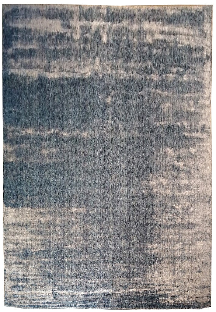 8.1 x 10.2 Light Blue Handmade Wool Bamboo Silk Modern Rug: 8.1 x 10.2 Light Blue Handmade Wool Bamboo Silk Modern Rug Free continental US Shipping Enhance your living space with this exquisite 8.1 x 10.2 Light Blue Wool and Bamboo Silk Plain Modern Handmade R