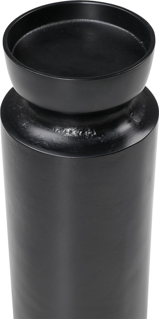 Matachewan Matte Black Aluminum Candle Holder 13H for Stylish Decor: Matachewan Matte Black Aluminum Candle Holder 13H for Stylish Decor Elevate your decor with the Sleek Matachewan Candle Holder, a perfect addition for sophisticated spaces. This stylish candle holder