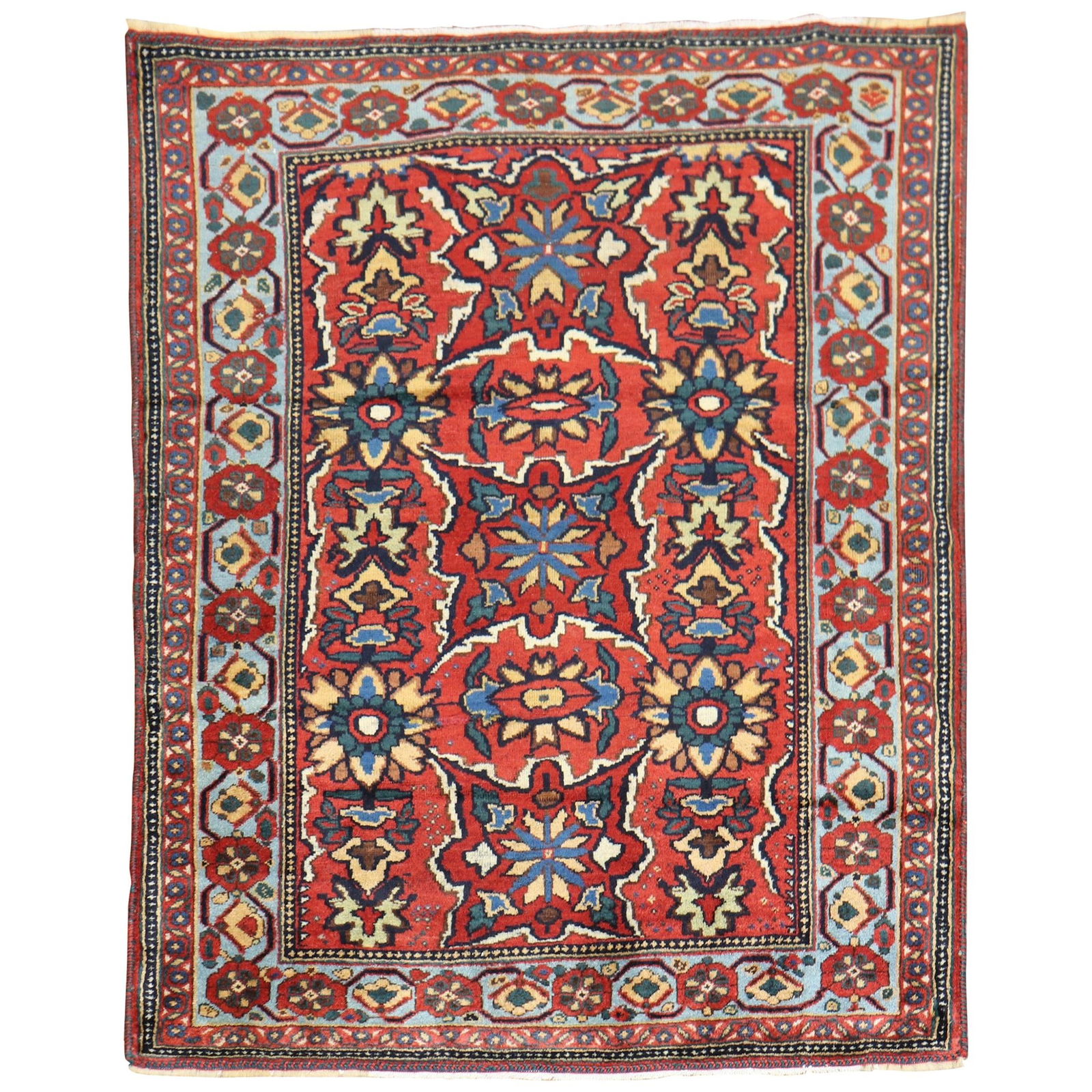 Late 19th Century Qashqai Tribal Rug Wool Iran 3'2 x 4'1 (1 of 8)