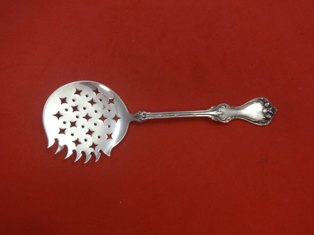 Whiting Duke of York Sterling Silver Cucumber Server 6 Inches: Whiting Duke of York Sterling Silver Cucumber Server 6 Inches This exquisite cucumber server, crafted in the Duke of York pattern by Whiting, features a unique pierced design with 7 teeth. Made from h