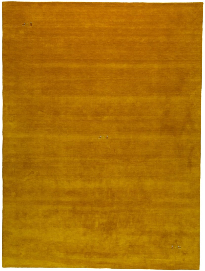 Plush Modern Gold Gabbeh Wool Rug 8x10 ft Handmade Pictorial Design: Plush Modern Gold Gabbeh Wool Rug 8x10 ft Handmade Pictorial Design Enhance your living space with this plush Modern Gold Tribal Pictorial Gabbeh Wool Rug. Measuring 8'0" x 10'0" and crafted with care