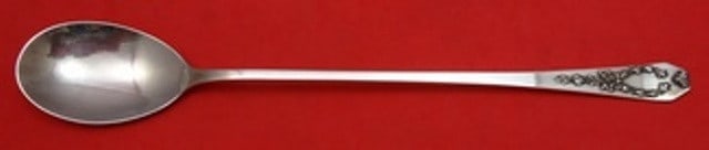 Whiting Madam Jumel Sterling Silver Serving Spoon 9 Inch: Whiting Madam Jumel Sterling Silver Serving Spoon 9 Inch This exquisite 9-inch serving spoon is crafted in sterling silver and features the elegant Madam Jumel pattern by Whiting. The spoon is unmonog