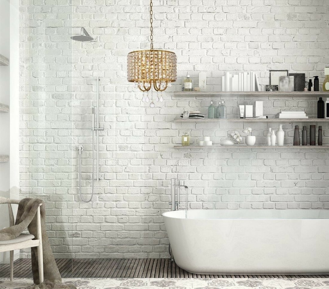 Elise 4-Light Crystal Brass Pendant Chandelier by Living District: Elise 4-Light Crystal Brass Pendant Chandelier by Living District Illuminate your space with this elegant Crystal French Pendant Chandelier, perfect for dining rooms, living rooms, bedrooms, and more.