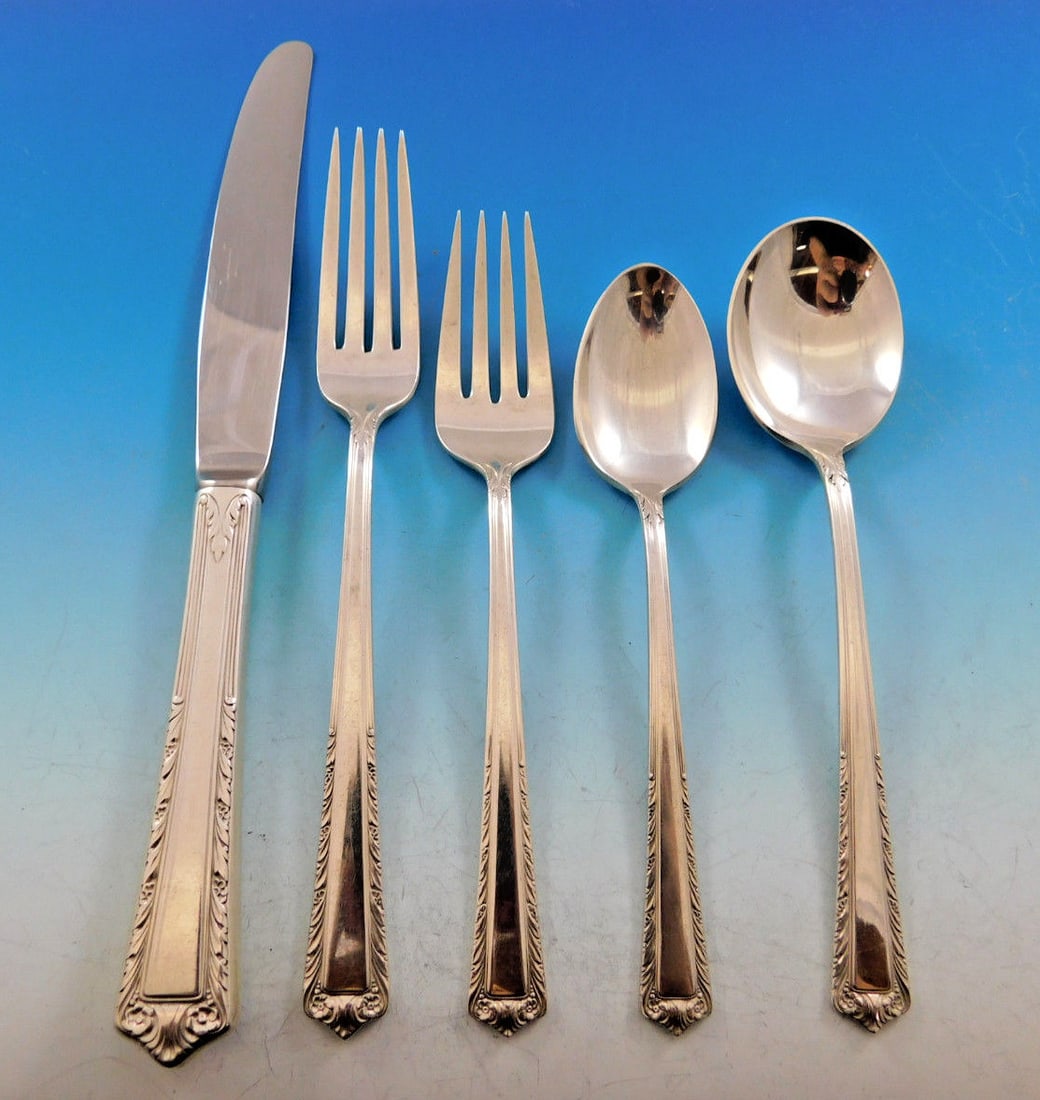 Processional Sterling Silver Flatware Set for 8 by Fine Arts 46 Pieces (1 of 9)