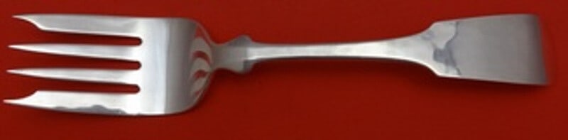 Porter Blanchard Fiddle Sterling Silver Cold Meat Fork 7.5" Antique: Porter Blanchard Fiddle Sterling Silver Cold Meat Fork 7.5" Antique Discover this exquisite Sterling Silver Cold Meat Fork, crafted by Porter Blanchard in the elegant Fiddle pattern. Measuring 7 1/2 i