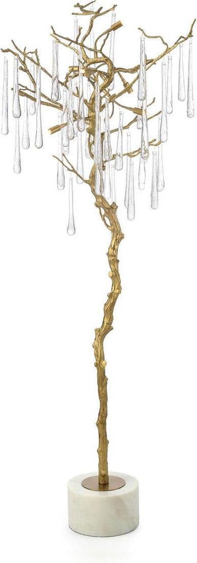 John-Richard Organic Modern Teardrop Floor Lamp with Dimmer: John-Richard Organic Modern Teardrop Floor Lamp with Dimmer Illuminate your space with this Elegant Teardrop Floor Lamp featuring a stunning hand-blown glass marble base. This organic modern style lam