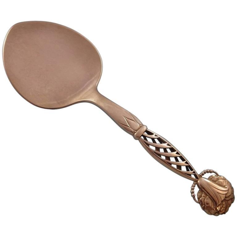 Georg Jensen Ornamental #83 Sterling Silver Tomato Server 7 7/8 inches (1 of 6)