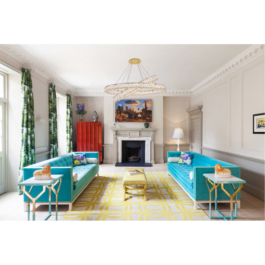 Monroe 40 Inch Gold LED Chandelier with Crystal Accents: Monroe 40 Inch Gold LED Chandelier with Crystal Accents Elevate your space with this stunning 40-inch Crystal Chandelier Light Fixture, perfect for adding a touch of modern elegance to dining rooms, l