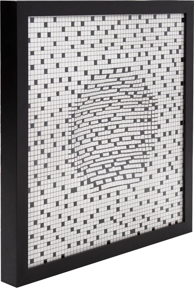 Howard Elliott Contemporary Square Tile Wood Wall Art 19.75": Howard Elliott Contemporary Square Tile Wood Wall Art 19.75" Enhance your living space with this Stylish Square Wall Art, perfect for home decor. Crafted with a contemporary style, this topstitch tile