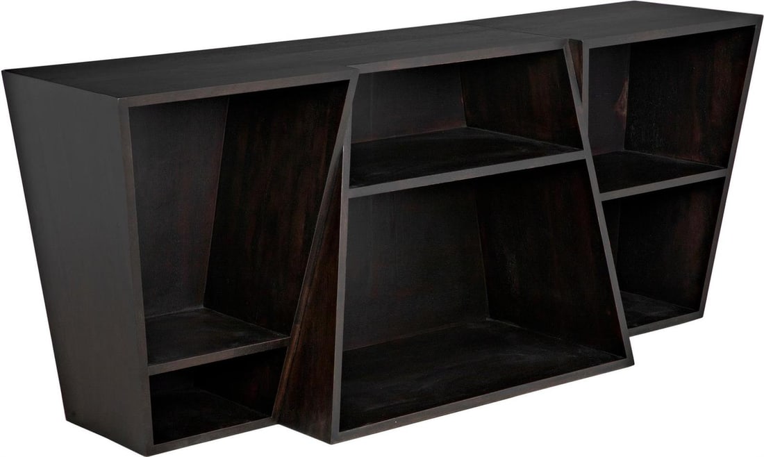 Elegant Ebony Walnut Sideboard by Noir French Style: Elegant Ebony Walnut Sideboard by Noir French Style This exquisite sideboard from the Fatal collection by Noir features a stunning ebony walnut finish, adding a touch of elegance to any space. Perfect