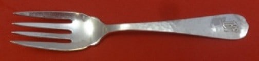 Lebolt Sterling Silver Salad Fork with IBF Monogram 6.25": Lebolt Sterling Silver Salad Fork with IBF Monogram 6.25" This exquisite salad fork from Lebolt is crafted from high-quality sterling silver and showcases a sophisticated applied monogram "IBF". With