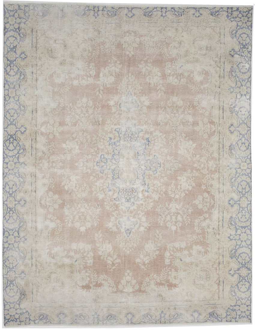 Antique Handmade Oriental Rug 9x11 ft Floral Design Vintage Wool Carpet: Antique Handmade Oriental Rug 9x11 ft Floral Design Vintage Wool Carpet Enhance your living space with this stunning 9X11 ft Antique Oriental Rug, featuring a beautifully distressed vintage handmade c