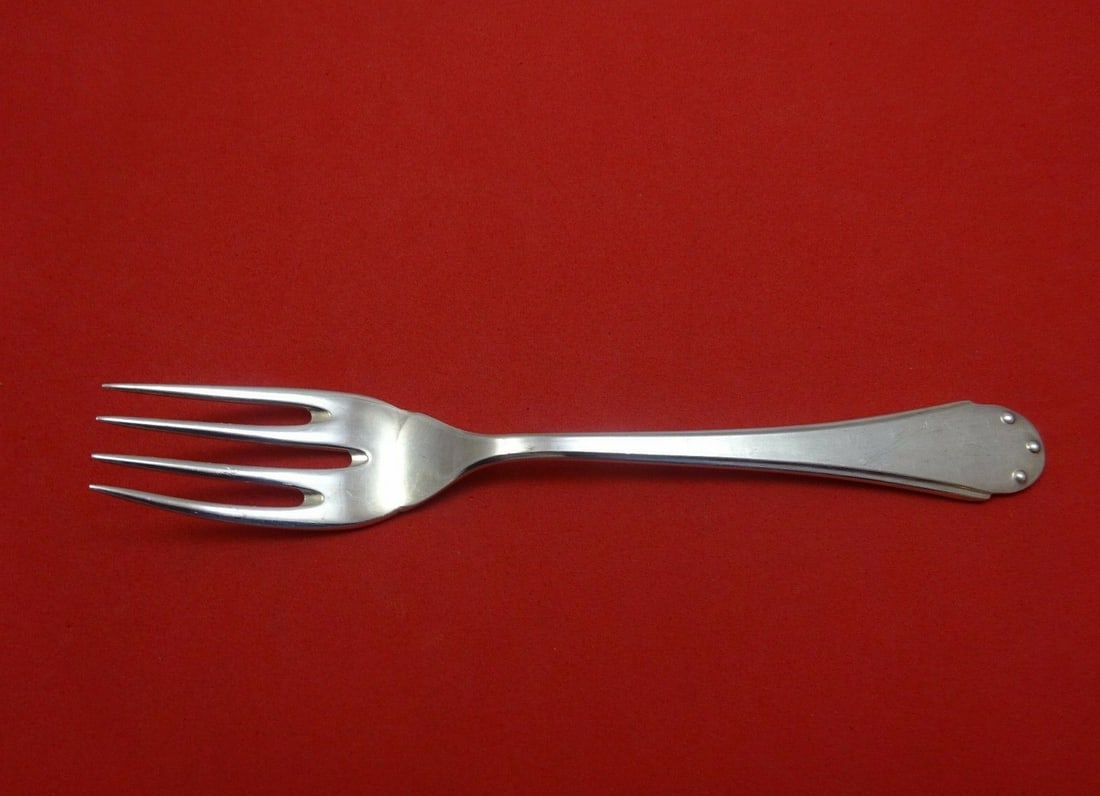 Calegaro Bugatti Sterling Silver Salad Fish Fork Modern Design: Calegaro Bugatti Sterling Silver Salad Fish Fork Modern Design This exquisite salad or fish fork from the Bugatti pattern by Calegaro showcases Italian craftsmanship in fine sterling silver. The fork