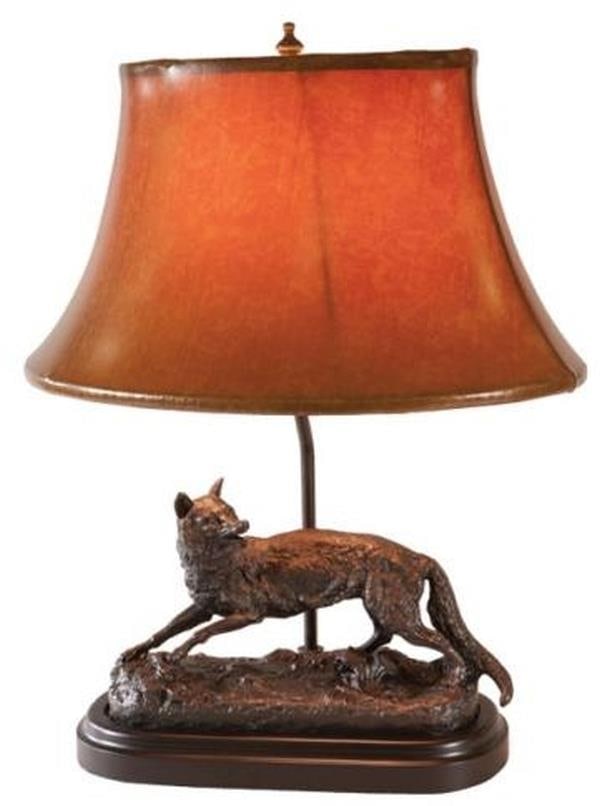 Hand-Cast Classic Fox Table Lamp by OK Casting Lodge Style (1 of 1)