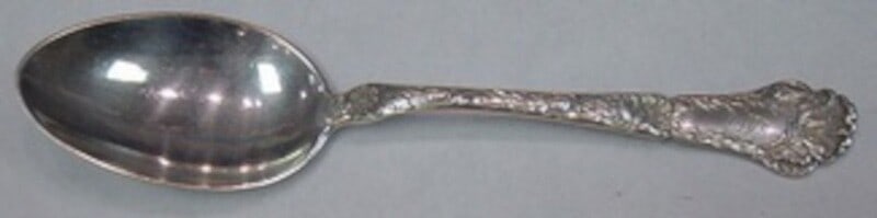 Gorham Poppy Sterling Silver 7 Inch Place Soup Spoon 1900-1940: Gorham Poppy Sterling Silver 7 Inch Place Soup Spoon 1900-1940 This is a 7-inch sterling silver place soup spoon from Gorham's Poppy pattern, dating from 1900 to 1940. The spoon is pre-owned, unmonogr