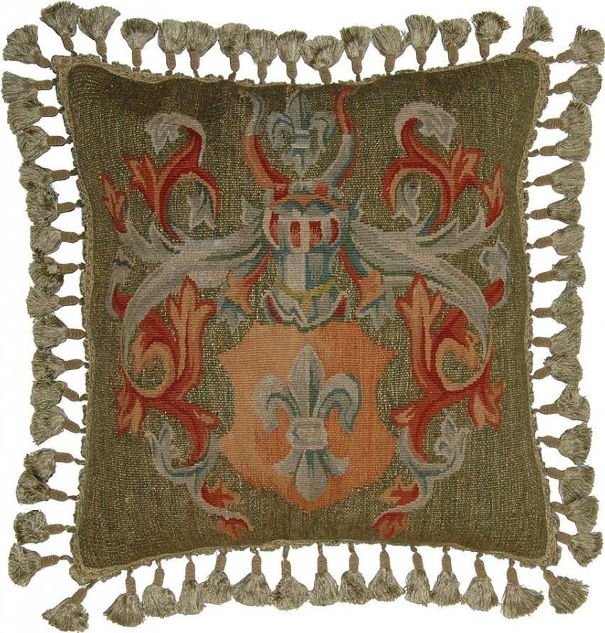 Provence Home Aubusson Throw Pillow Fleur-De-Lis Design 20x20: Provence Home Aubusson Throw Pillow Fleur-De-Lis Design 20x20 Elevate your home decor with this exquisite Aubusson Throw Pillow featuring a charming Fleur-De-Lis design. This luxurious pillow is craft