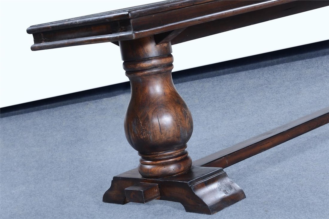 Dark Rustic Pecan Salvadore Bench 82W for Interiors: Dark Rustic Pecan Salvadore Bench 82W for Interiors Introducing the Salvadore Bench, a versatile piece designed for both residential and commercial interiors. This stylish bench features a dark rustic