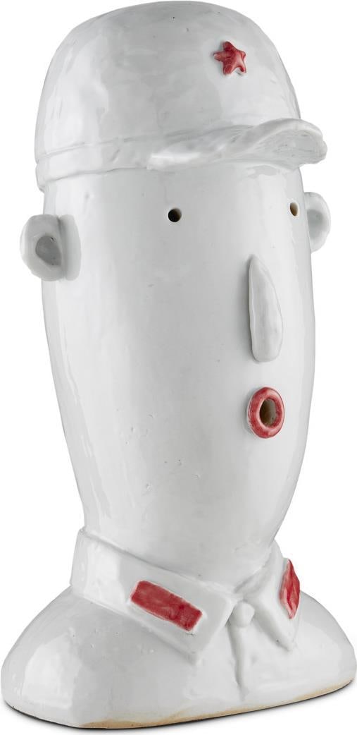 Stan the Military Man Ceramic Figurine Currey Chinese Style Porcelain: Stan the Military Man Ceramic Figurine Currey Chinese Style Porcelain Introducing the captivating 'Stan the Military Man' ceramic sculpture, a perfect blend of artistry and charm. Crafted from high-qu