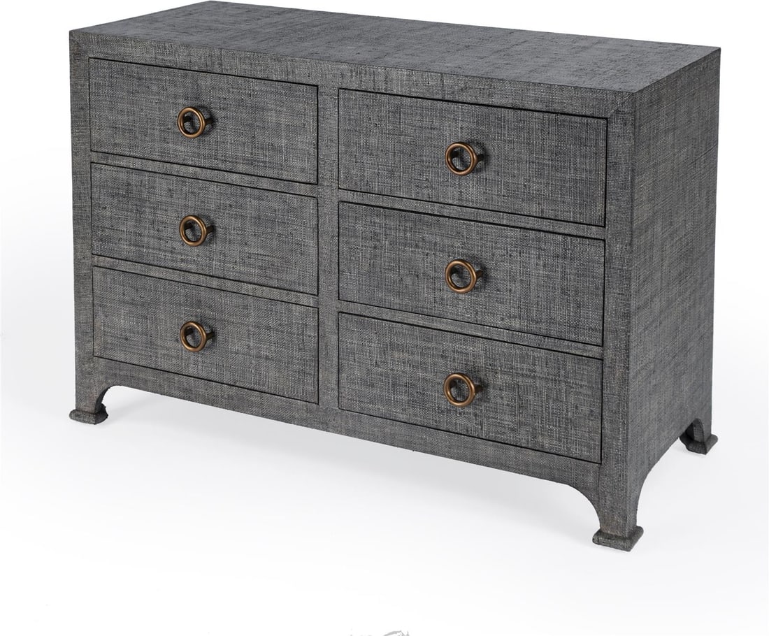 Butler Charcoal Gray Chatham Dresser Transitional Style Rectangular Design: Butler Charcoal Gray Chatham Dresser Transitional Style Rectangular Design Introducing the Charcoal Gray Chatham Dresser by Butler, a perfect addition to your transitional style decor. Crafted from du