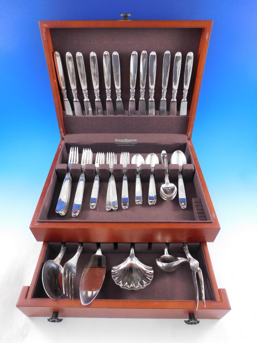 Buccellati Anacapri Sterling Silver Flatware Set 67 Pieces for 12: Buccellati Anacapri Sterling Silver Flatware Set 67 Pieces for 12 This exquisite Anacapri flatware set by Buccellati, crafted in Italy, features a stunning collection of 67 pieces made from high-quali