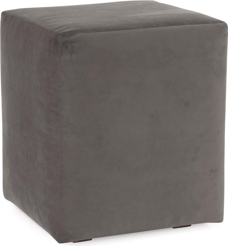 Howard Elliott Bella Cube Pouf Hand-Finished Pewter Gray 20x18: Howard Elliott Bella Cube Pouf Hand-Finished Pewter Gray 20x18 Enhance your living space with the Bella Cube Slipcover in Rich Pewter Gray. This stylish pouf is hand-finished and designed in a transit