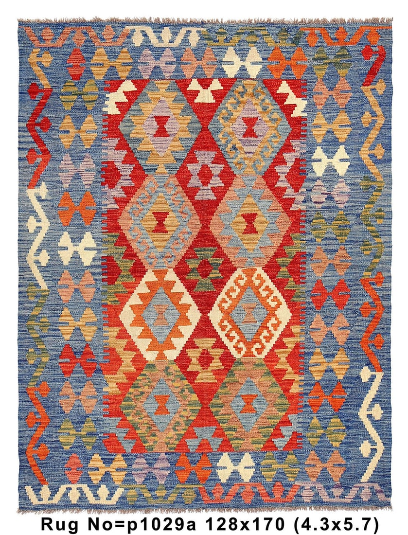 4.2 x 5.7 Handmade Wool Vegetable Dye Kilim Area Rug Pakistan: 4.2 x 5.7 Handmade Wool Vegetable Dye Kilim Area Rug Pakistan Free continental US Shipping Transform your living space with this stunning 4.2 x 5.7 Handmade Flat Weave Natural Wool Vegetable Dye Kilim