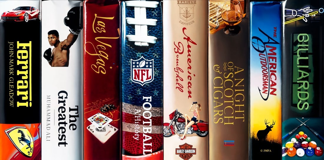 John-Mark Gleadow The Ultimate Man Cave Signed Limited Edition Giclee Canvas 12x24: John-Mark Gleadow The Ultimate Man Cave Signed Limited Edition Giclee Canvas 12x24 Enhance your space with this stunning signed giclee print by artist John-Mark Gleadow, titled 'The Ultimate Man Cave.