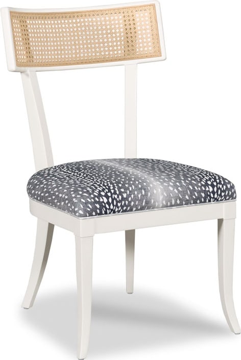 Woodbridge Edvard Regency Side Chair Mahogany Tapered Legs 38H 20W 24D: Woodbridge Edvard Regency Side Chair Mahogany Tapered Legs 38H 20W 24D Introducing a stunning English Regency Side Chair, crafted with exquisite attention to detail. This piece features elegant