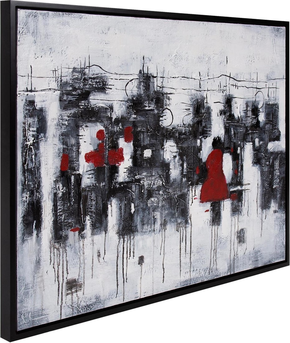 Howard Elliott Women in Red Impressionist Canvas Art 30x40: Howard Elliott Women in Red Impressionist Canvas Art 30x40 Transform your living space with this captivating wall canvas art featuring women in red dresses. This hand-finished piece showcases an impre