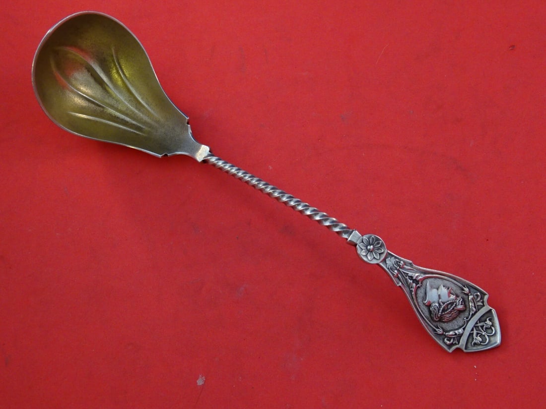 Wood & Hughes Sterling Silver Medallion Sauce Ladle Gold Wash 7 1/4 Victorian: Wood & Hughes Sterling Silver Medallion Sauce Ladle Gold Wash 7 1/4 Victorian This exquisite sauce ladle from Wood & Hughes features the elegant Medallion pattern, crafted from high-quality sterling s