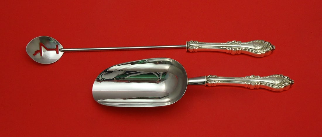 Lorraine by Alvin Sterling Silver 2pc Bar Set Custom Made Monogrammed: Lorraine by Alvin Sterling Silver 2pc Bar Set Custom Made Monogrammed Elevate your barware collection with this exquisite 2-piece bar set from Lorraine by Alvin. Crafted from high-quality sterling sil