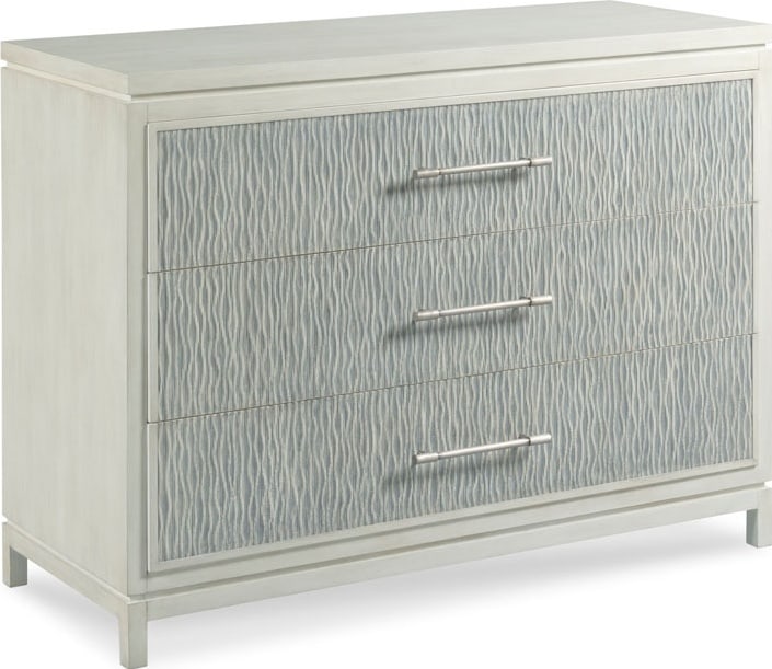 Woodbridge Traditional Carrara Kona Chest 3 Drawers Blue Finish: Woodbridge Traditional Carrara Kona Chest 3 Drawers Blue Finish Enhance your space with the Traditional Carrara Kona Chest, featuring three spacious drawers crafted from durable wood. This elegant che