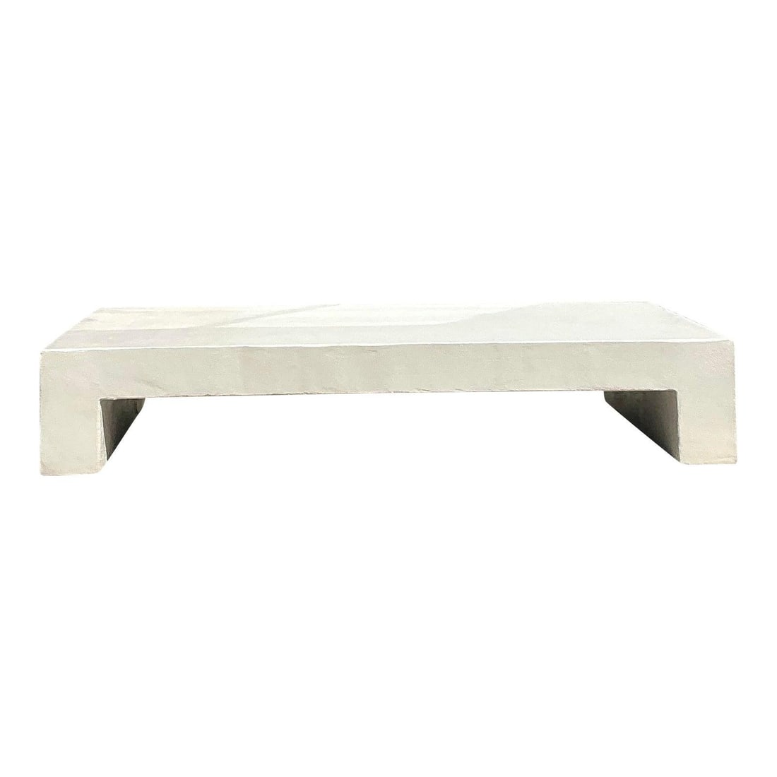 Monumental Textured Concrete Coffee Table for Bohemian Spaces: Monumental Textured Concrete Coffee Table for Bohemian Spaces Elevate your living space with this monumental vintage coffee table, a stunning example of minimalist design and robust construction. Feat