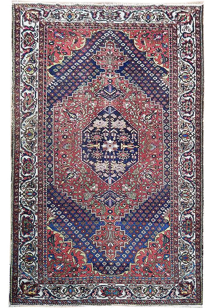 Handcrafted 6'10 x 10'4 Semi-Antique Persian Rug Artisan Design: Handcrafted 6'10 x 10'4 Semi-Antique Persian Rug Artisan Design Free continental US Shipping Discover the elegance of this handcrafted semi-antique Persian rug, featuring traditional designs intricate
