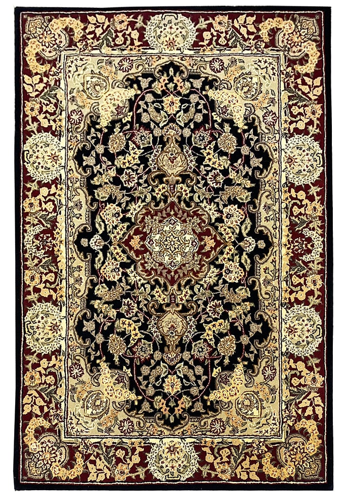 3' x 5' Handmade Wool Silk Tabriz Area Rug Premium Craftsmanship: 3' x 5' Handmade Wool Silk Tabriz Area Rug Premium Craftsmanship Free continental US Shipping Transform your living space with the stunning 3' x 5' New Handmade Wool and Silk Tabriz Rug, a remarkable