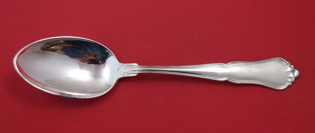W & S Sorensen Rita Sterling Silver Soup Spoon 7 1/8 in: W & S Sorensen Rita Sterling Silver Soup Spoon 7 1/8 in This elegant soup spoon from the Rita pattern by W & S Sorensen is crafted from high-quality sterling silver. Measuring 7 1/8 inches, it showcas