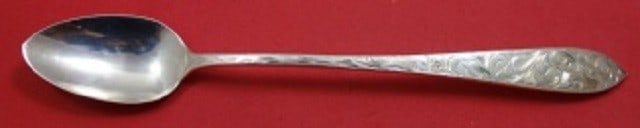 Schofield Lorraine Sterling Silver Iced Tea Spoon 7 7/8 Inch: Schofield Lorraine Sterling Silver Iced Tea Spoon 7 7/8 Inch Experience the elegance of the Lorraine pattern by Schofield with this exquisite sterling silver iced tea spoon, measuring 7 7/8 inches. Cr