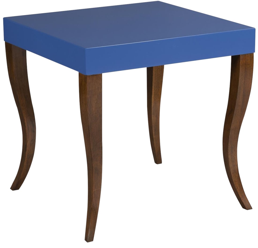Woodbridge Tobi Fairley Designer Blue Square Side Table: Woodbridge Tobi Fairley Designer Blue Square Side Table Introducing the Designer Blue Woodbridge Side Table, a stylish addition to your home decor. This square side table from the Tobi Fairley collect