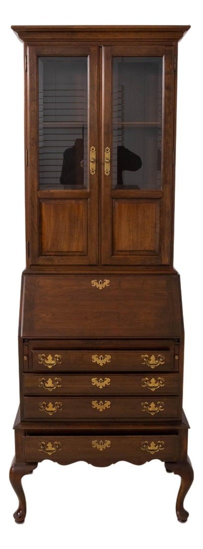 Cherry Wood Secretary Desk from Georgian Court Collection by Ethan Allen: Cherry Wood Secretary Desk from Georgian Court Collection by Ethan Allen This Ethan Allen secretary desk from the Georgian Court Collection features a classic traditional style and is crafted from che